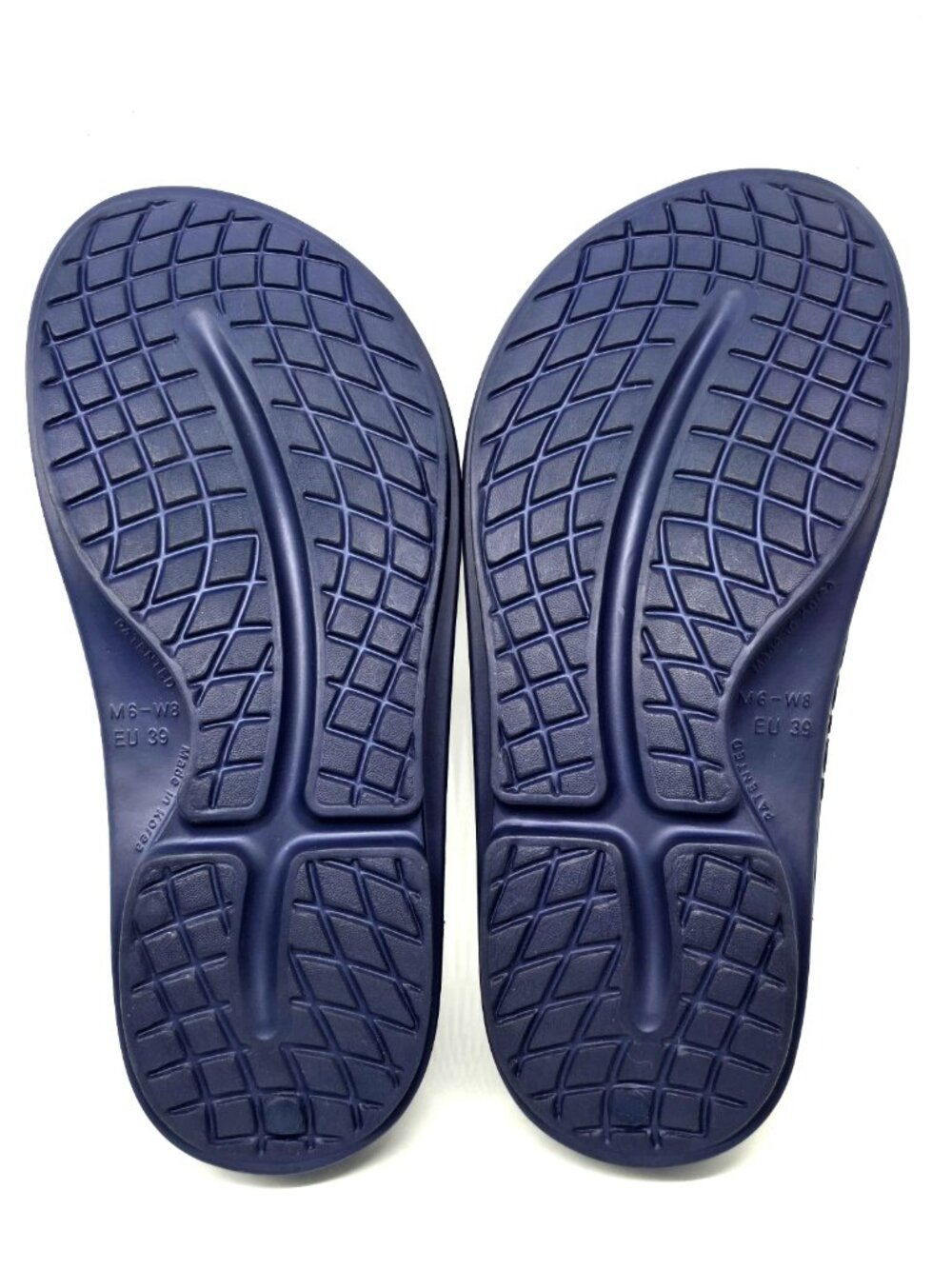 OOFOS Original Recovery Blue Flip Flop Thong Sandals Shoes Men's 6 Women's 8 - Picture 11 of 12